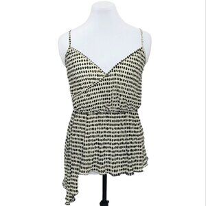 NWT ZARA Polka dot elastic waist asymmetrical hem camisole